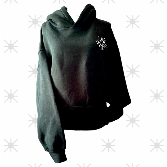 Wild Fable- Blk Hoodie with Disco Ball Design & Tiny Rhinestones. Size XXL - Picture 3 of 4